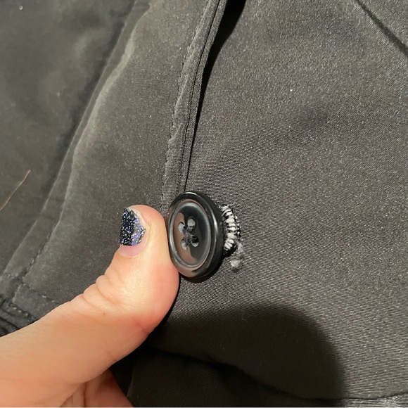 Dex Faux Fur Trim Jacket Black Purple Fur Women’s Size XS - Picture 12 of 12